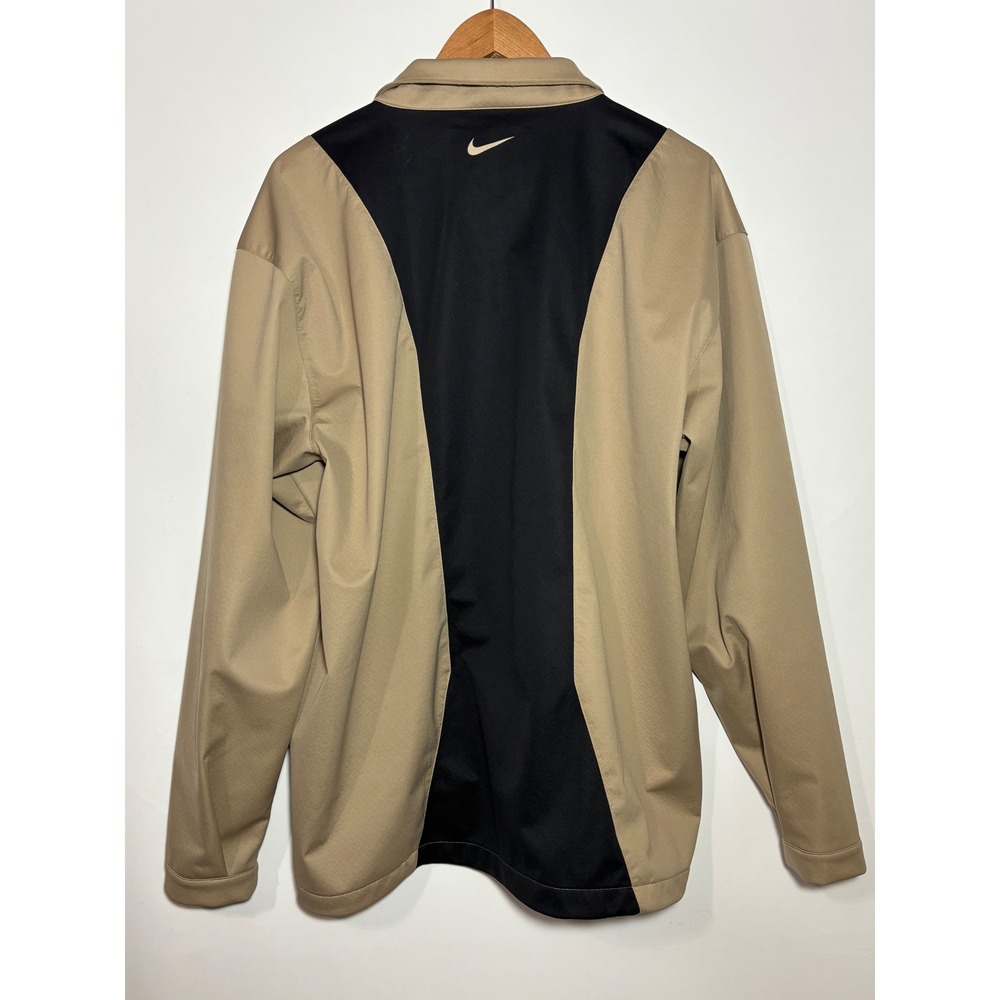 Nike Golf Jacket Mens Large Tan Shady Canyon Full Zip Windbreaker Performance - Picture 4 of 14